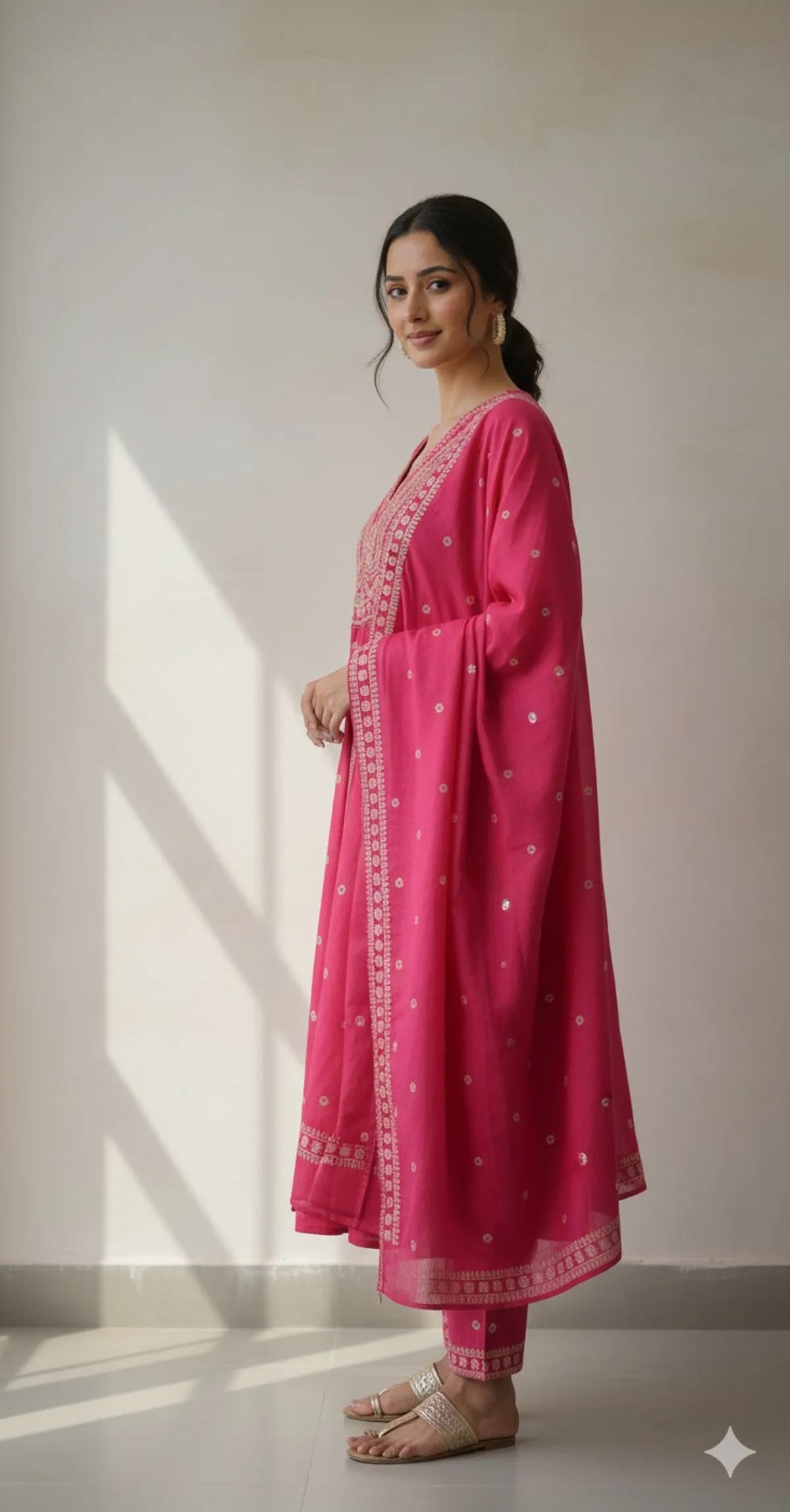 Pink SOFT COTTON 3pc FOR WOMEN
