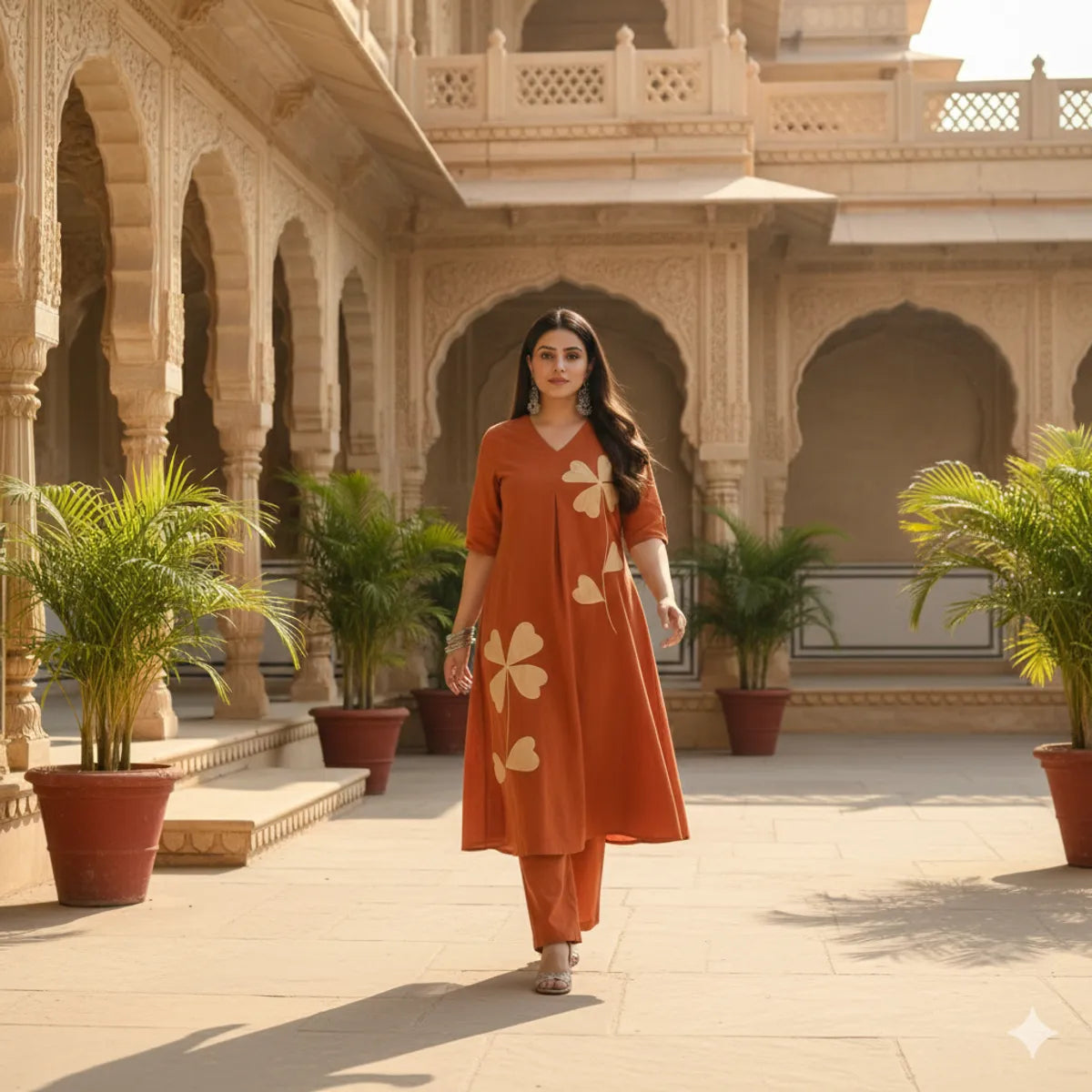 RUST SOFT COTTON 2pc FOR WOMEN