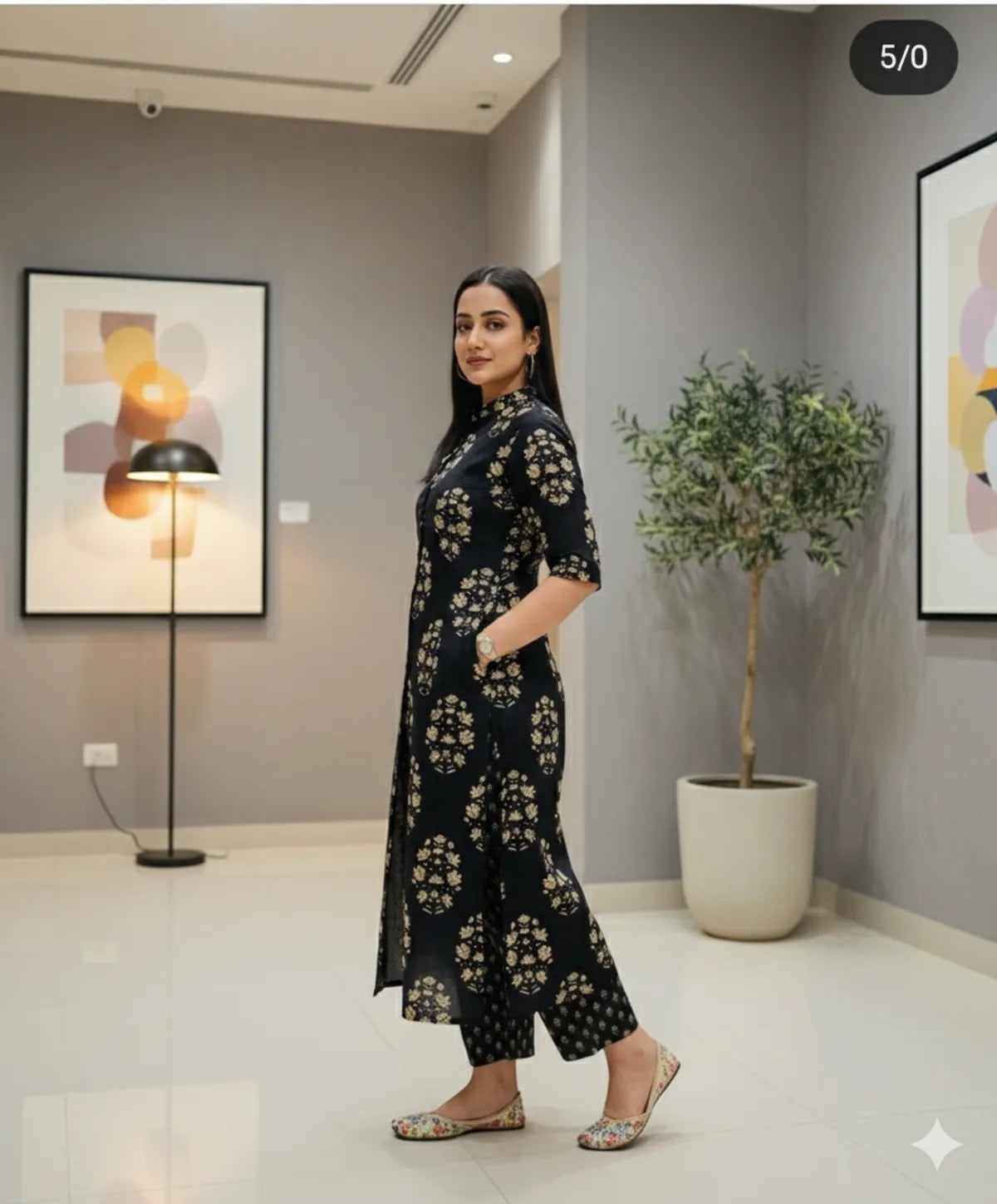 BLACK SOFT COTTON COORD FOR WOMEN