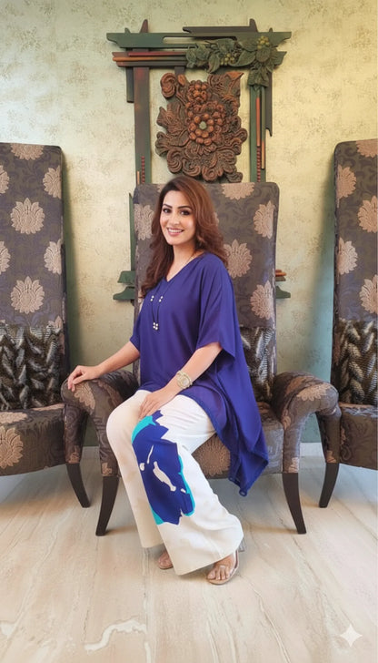BLUE SOFT COTTON COORD FOR WOMEN