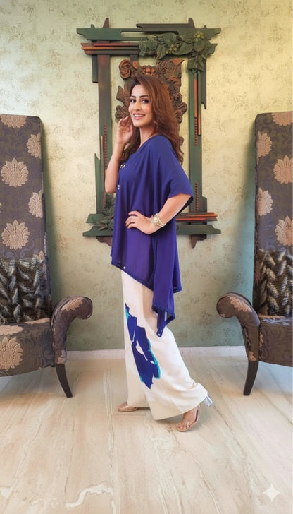 BLUE SOFT COTTON COORD FOR WOMEN