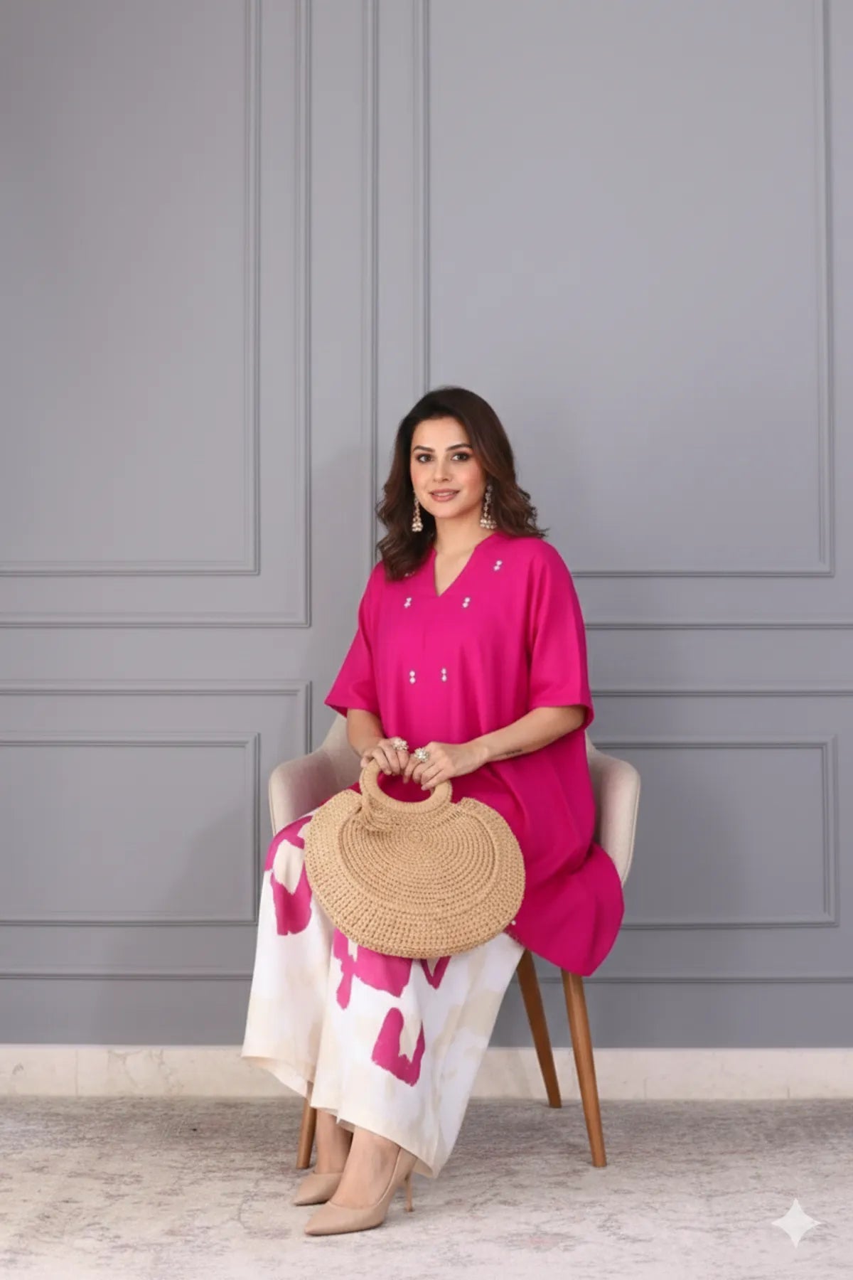 PINK SOFT COTTON COORD FOR WOMEN