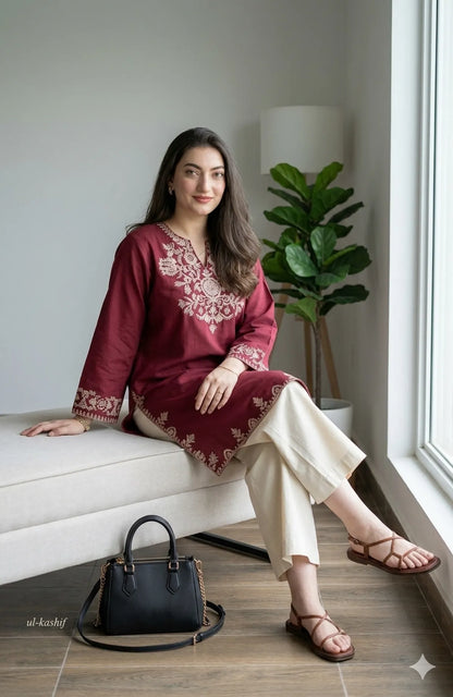 Maroon COORD SET For Women
