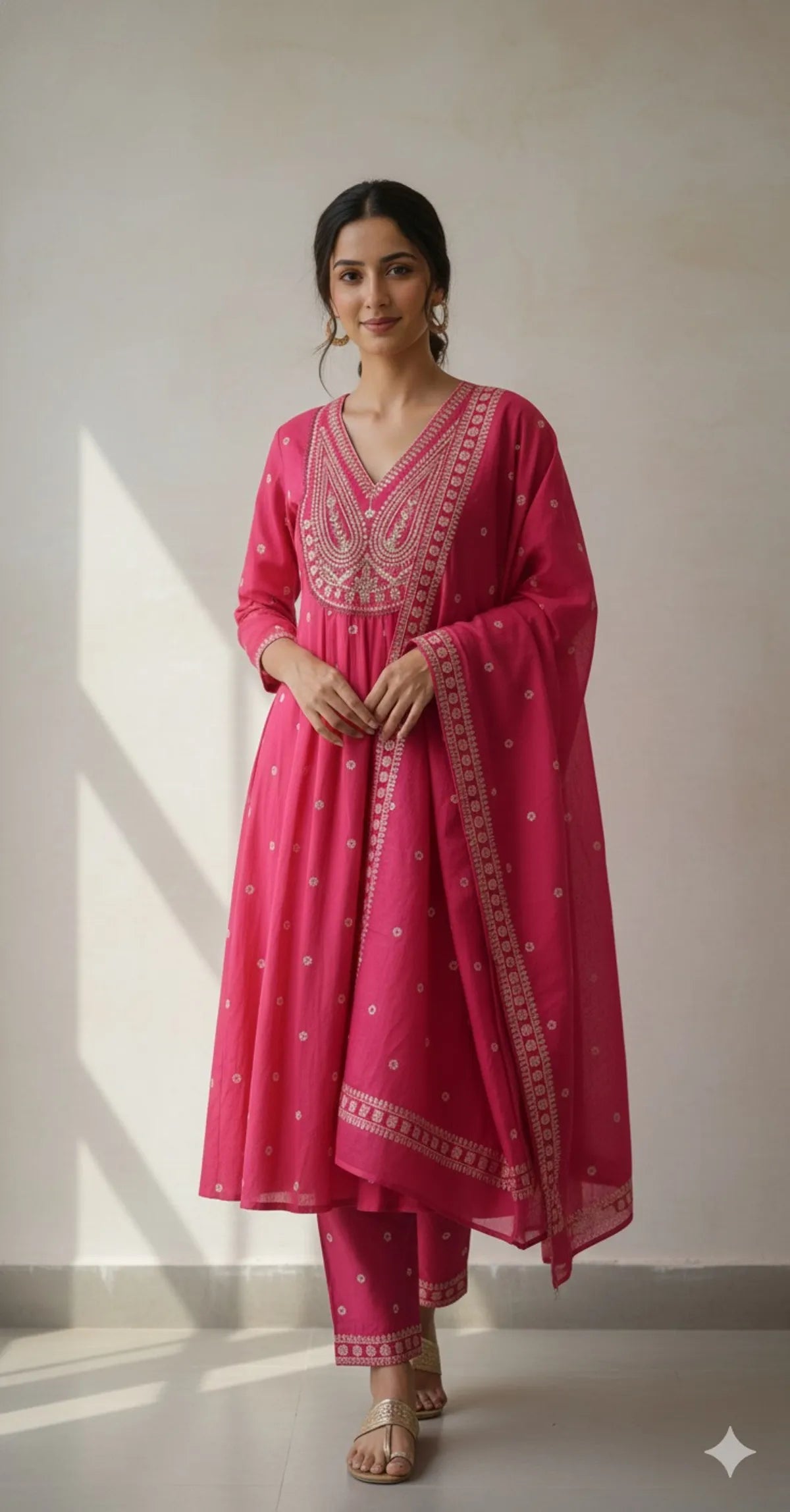 Pink SOFT COTTON 3pc FOR WOMEN