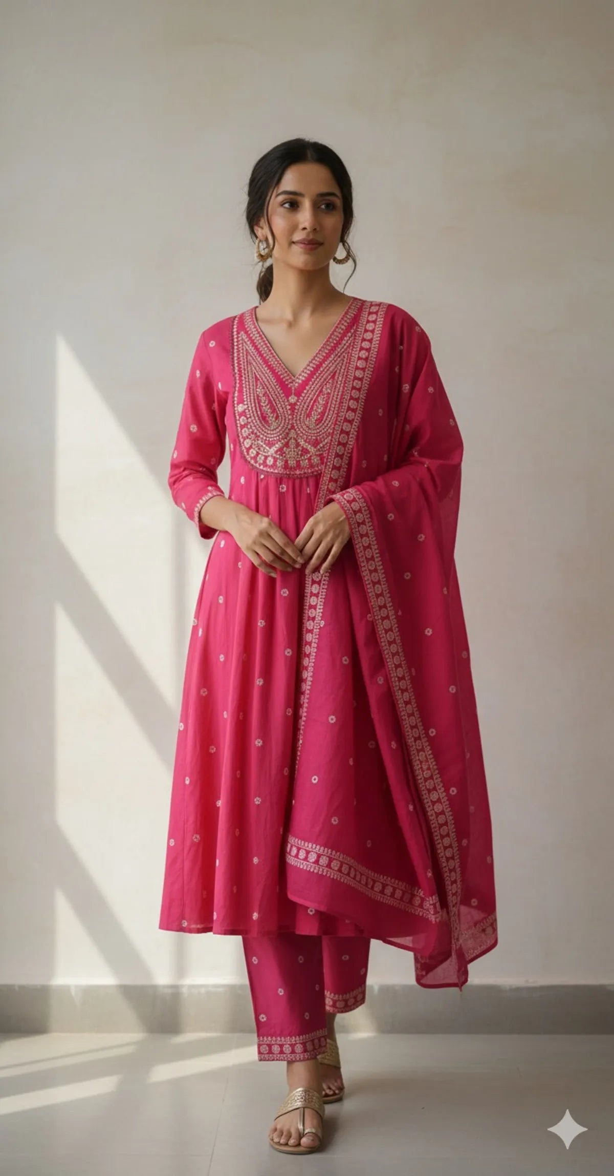 Pink SOFT COTTON 3pc FOR WOMEN